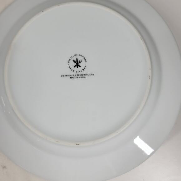 Williams Sonoma Open Kitchen Salad Plate 9" Gold Trim Porcelain 2-Pc Dinnerware - Picture 2 of 16